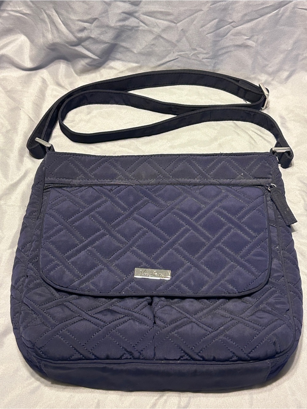 Vera Bradley Quilted Navy Crossbody Bag